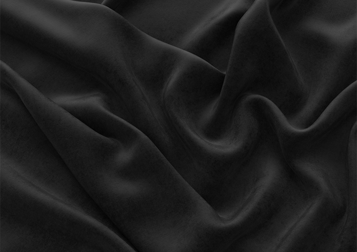 Florence Faux Suede, Classic Black - Motorised Roman Blind - Image 4